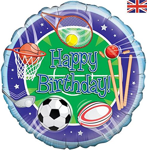 Oaktree Happy Birthday Sports 18" Foil Party Balloon